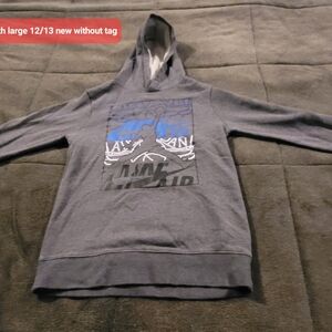 Nike Air Jordan Gray Hoodie  Size Youth Large 12/13